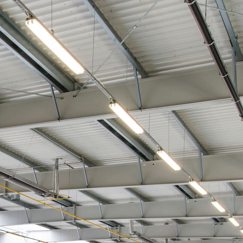 

Juego de 6 lámparas de techo LED SMD, bañeras de sótano de taller, industria de iluminación, tubos de pasillos de almacén