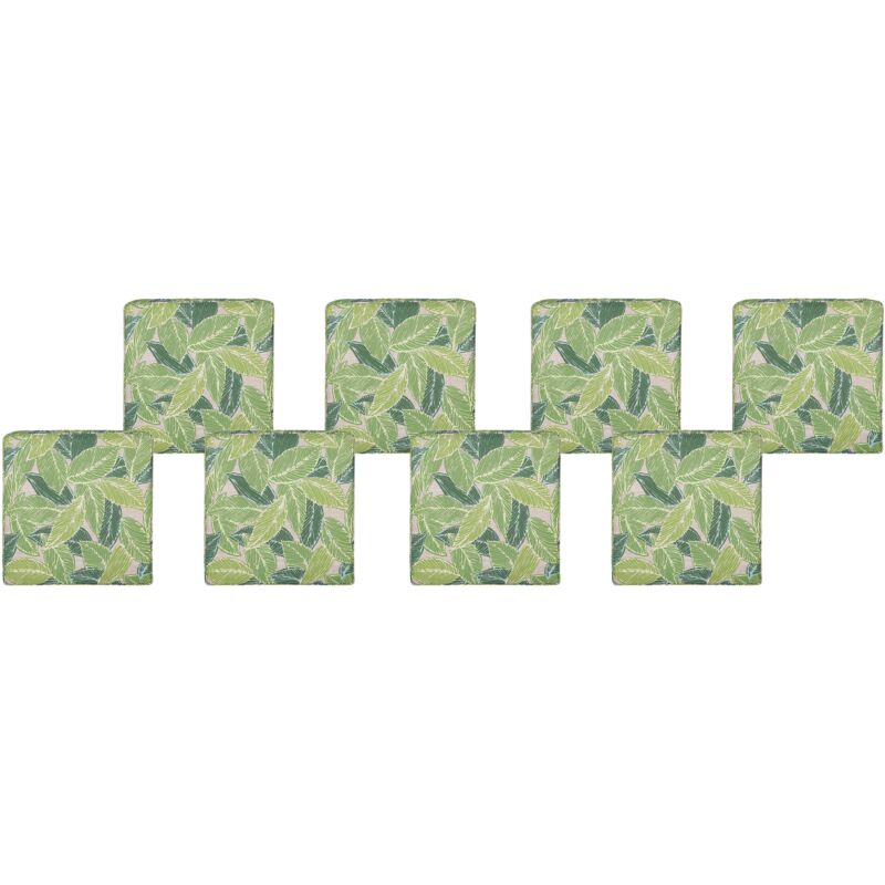 

Conjunto de 8 cojines verde para silla de jardín SASSARI