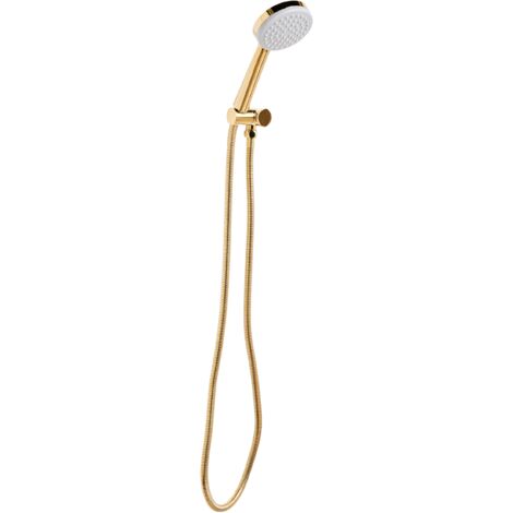 Conjunto de alcachofa y manguera clásico moderno 1 modo de chorro de metal dorado Aypate
