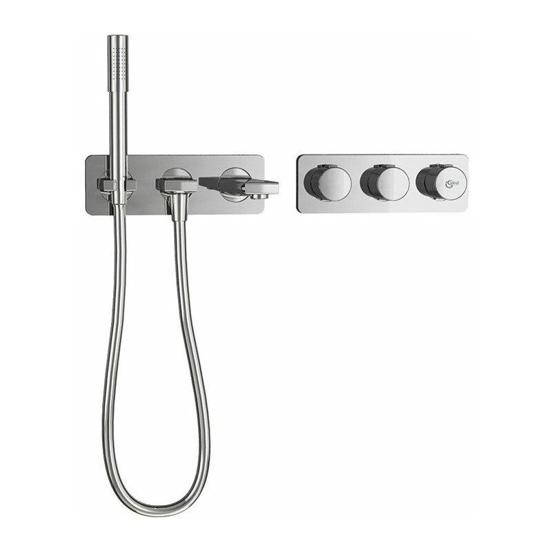 

Conjunto de baño ARCHIMODULE SOFT m enchufe de pared cromado