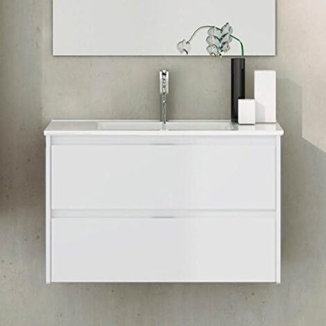 Conjunto de Baño MIZAR 60 CM BLANCO BRILLO