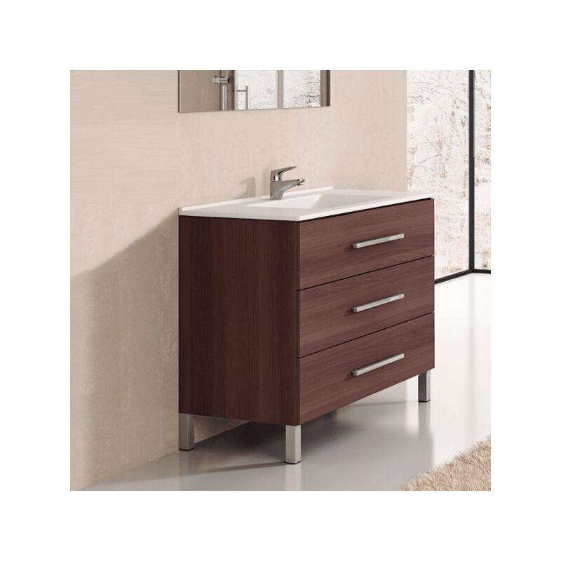 Conjunto de Baño mueble + encimera INDUS Fresno Tea 70cm