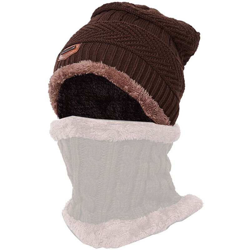 

Gorro de punto calido, gorro de felpa de invierno para mujeres, hombres, deportes, calentador de cabeza, senderismo, Camping, ciclismo, gorra de