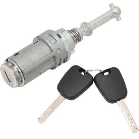 Conjunto de cerradura y cilindro para la puerta delantero izquierdo de Citroën C2, C3 y C3 Pluriel, incluye 2 llaves.
