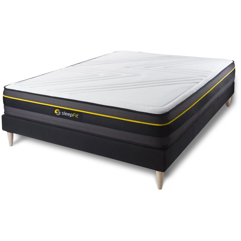 

Pack colchón ACTIVE 150x195cm + Somier multiláminas, espuma viscoelástica , 5 zonas de confort