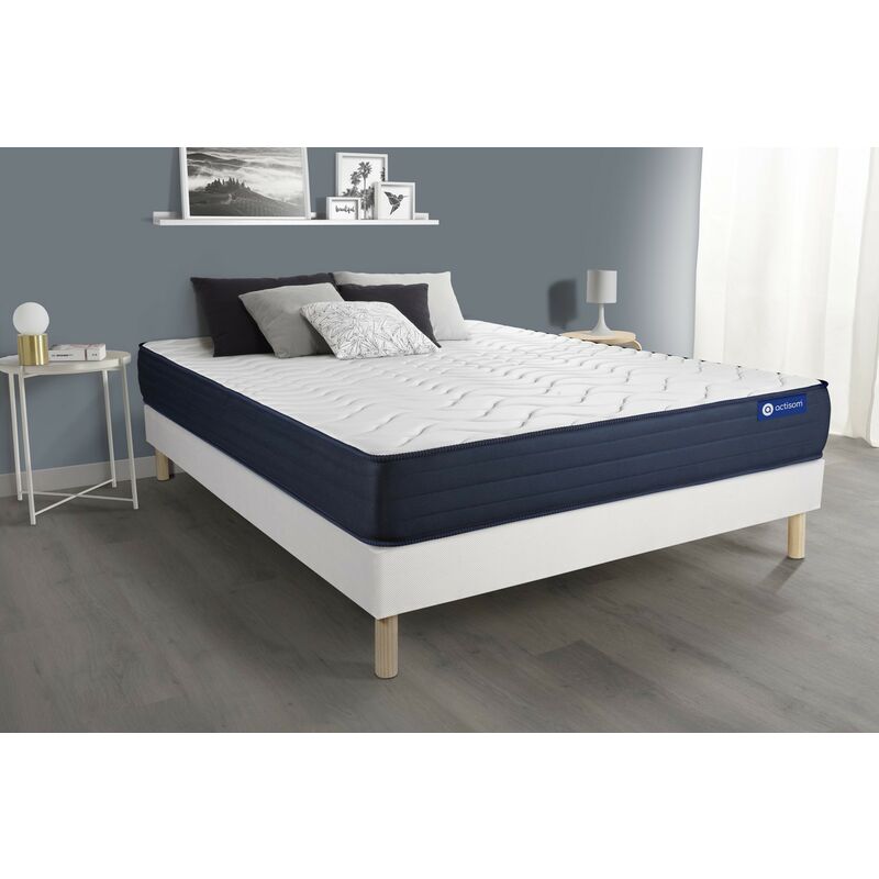 

Pack colchón Actiflex life 140x190cm + Somier multiláminas, Muelles ensacados y espuma viscoelástica