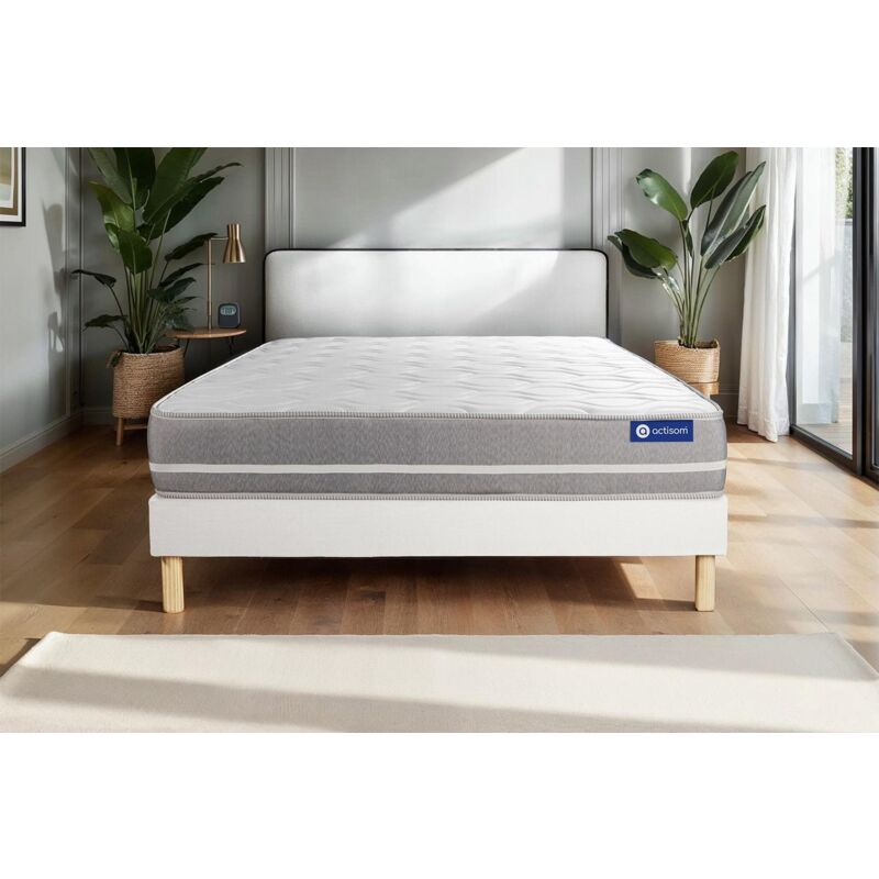

Pack colchón Actiflex touch 120x195cm + Somier multiláminas, Muelles ensacados, 3 zonas de confort