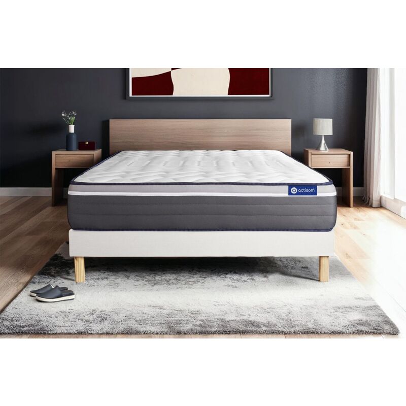 

Pack colchón Actilatex plus 120x195cm + Somier multiláminas, Látex y espuma viscoelástica, 7 zonas de confort