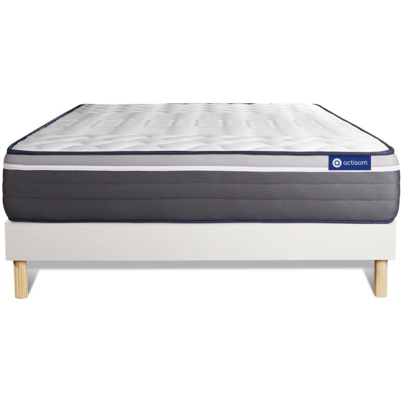 

Pack colchón Actilatex plus 140x210cm + Somier multiláminas, Látex y espuma viscoelástica, 7 zonas de confort