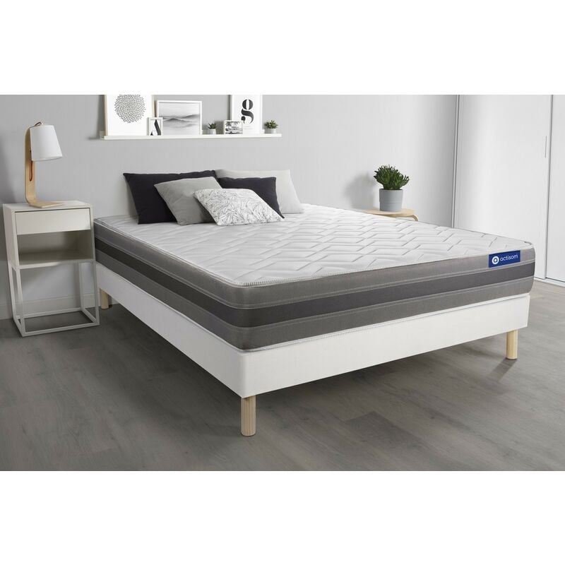 

Pack colchón Actilatex relax 140x190cm + Somier multiláminas, Látex y espuma viscoelástica, 5 zonas de confort