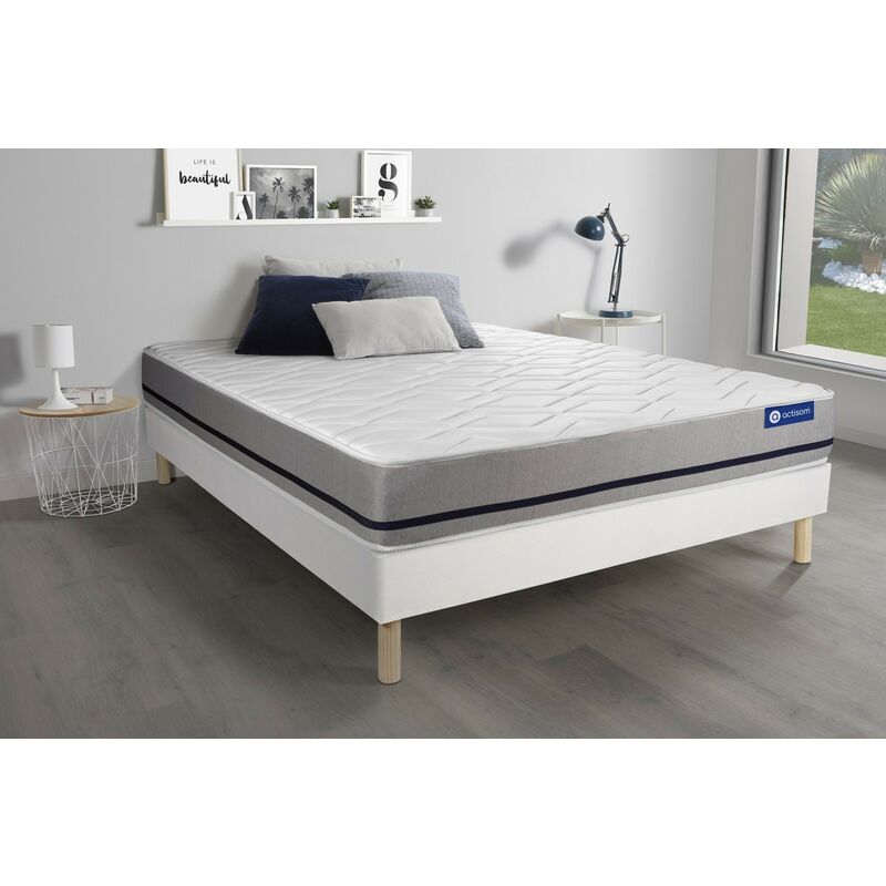 

Pack colchón Actilatex soft 120x190cm + Somier multiláminas, Látex y espuma viscoelástica, 3 zonas de confort