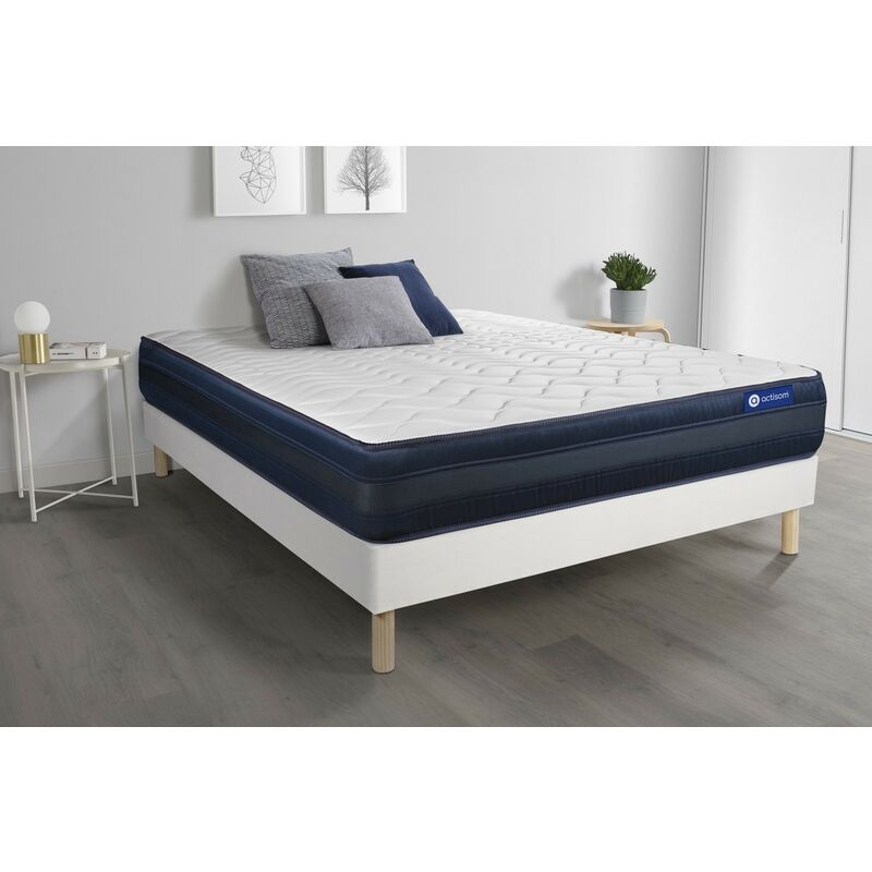

Pack colchón Actilatex tech 120x190cm + Somier multiláminas, Látex y espuma viscoelástica, 5 zonas de confort