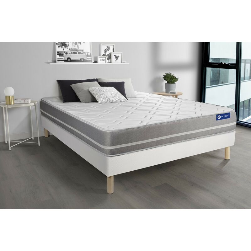 

Pack colchón Actilatex touch 120x190cm + Somier multiláminas, Látex y espuma viscoelástica, 3 zonas de confort