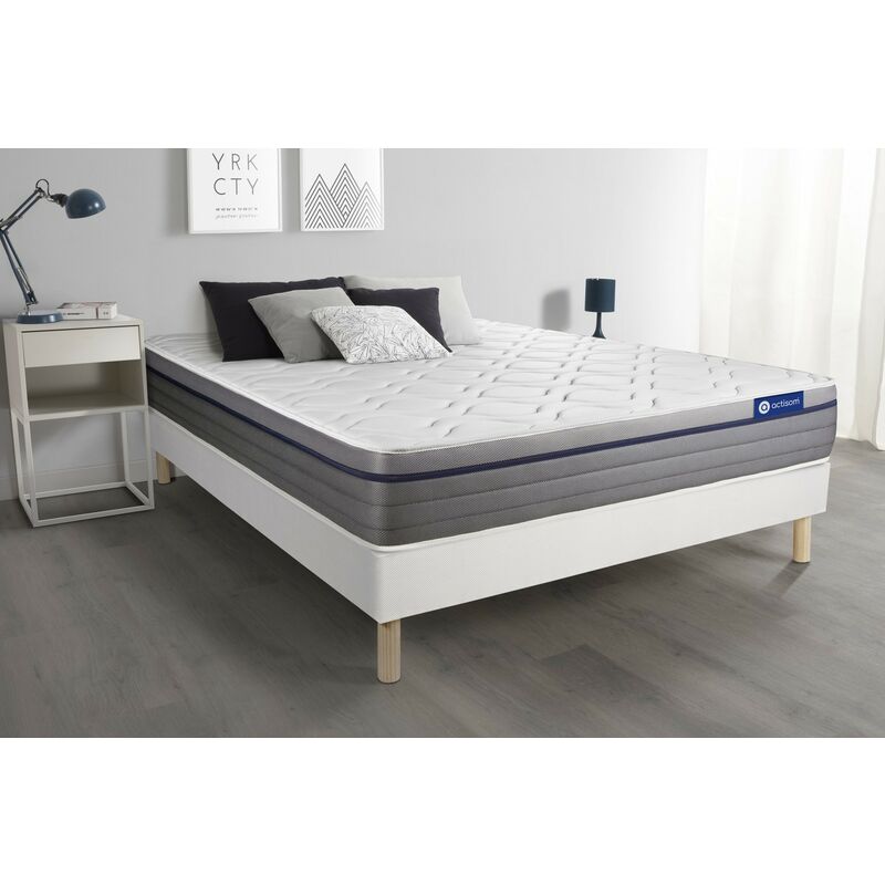 

Pack colchón Actilatex zen 140x190cm + Somier multiláminas, Látex y espuma viscoelástica, 7 zonas de confort