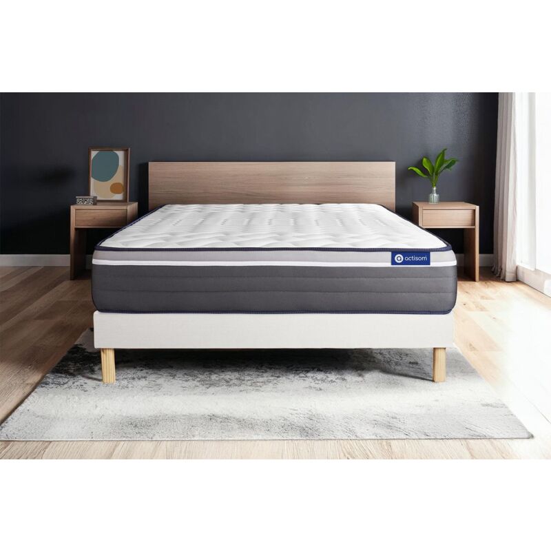 

Pack colchón Actimemo plus 120x195cm + Somier multiláminas, espuma viscoelástica, 7 zonas de confort
