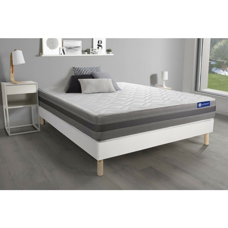 

Pack colchón Actimemo relax 160x200cm + Somier multiláminas, espuma viscoelástica, 5 zonas de confort