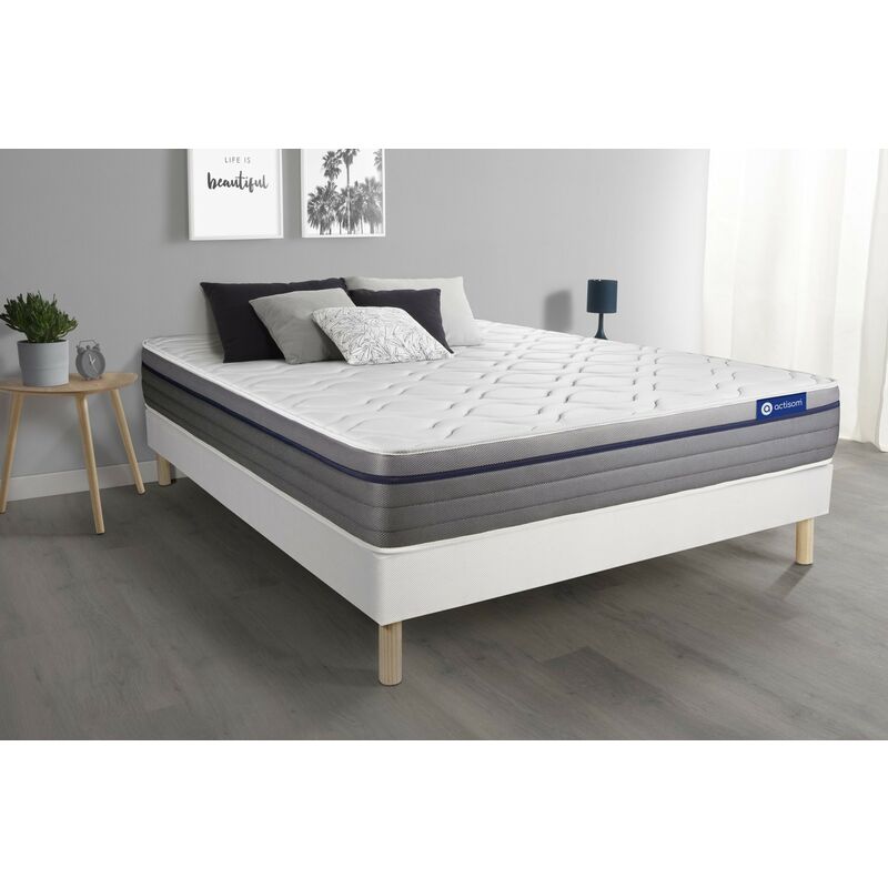 

Pack colchón Actimemo zen 120x190cm + Somier multiláminas, espuma viscoelástica, 7 zonas de confort