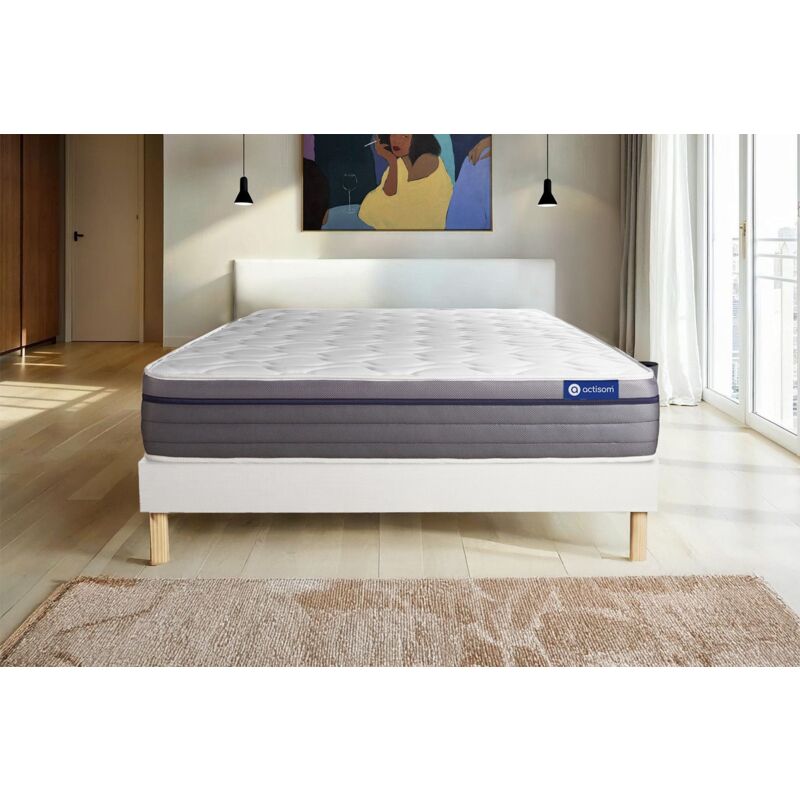 

Pack colchón Actimemo zen 120x195cm + Somier multiláminas, espuma viscoelástica, 7 zonas de confort