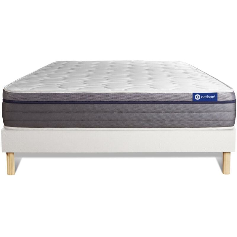 

Pack colchón Actimemo zen 160x195cm + Somier multiláminas, espuma viscoelástica, 7 zonas de confort