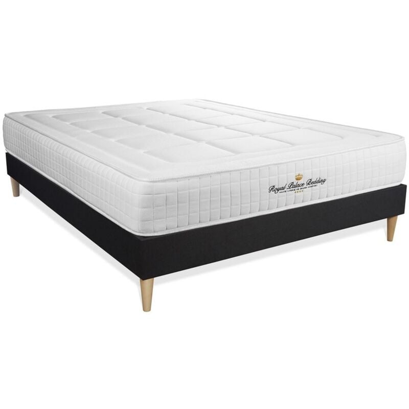 

Royal Palace Bedding - Pack colchón Balmoral 160x210cm + Somier multiláminas, espuma viscoelástica, 3 zonas de confort
