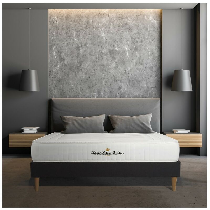 

Royal Palace Bedding - Pack colchón Nottingham 180x200cm + Somier multiláminas, espuma viscoelástica, 3 zonas de confort