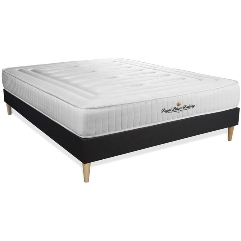 

Royal Palace Bedding - Pack colchón Nottingham 180x220cm + Somier multiláminas, espuma viscoelástica, 3 zonas de confort
