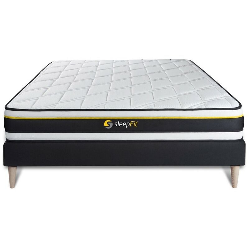 

Pack colchón SOFT 120x190cm + Somier multiláminas, espuma de alta densidad con células micro-air, 3 zonas de confort