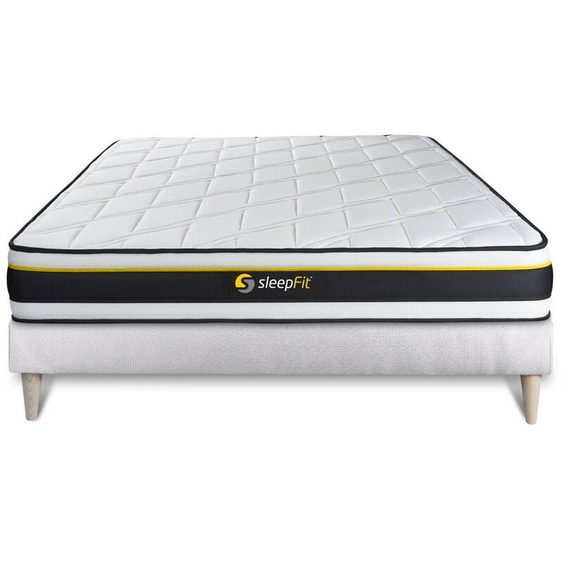 

Pack colchón SOFT 120x210cm + Somier multiláminas, espuma de alta densidad con células micro-air, 3 zonas de confort