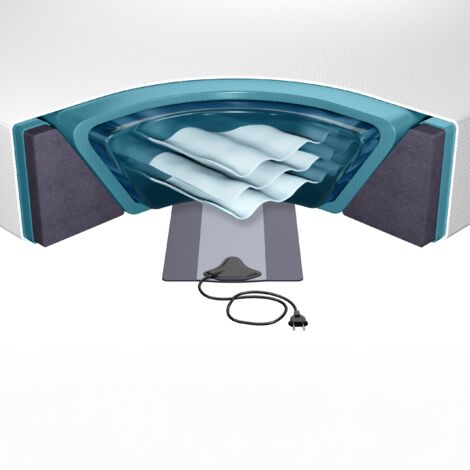 Conjunto de colchón y accesorios cama de agua calentadores 140 x 200 cm acondicionador Solers