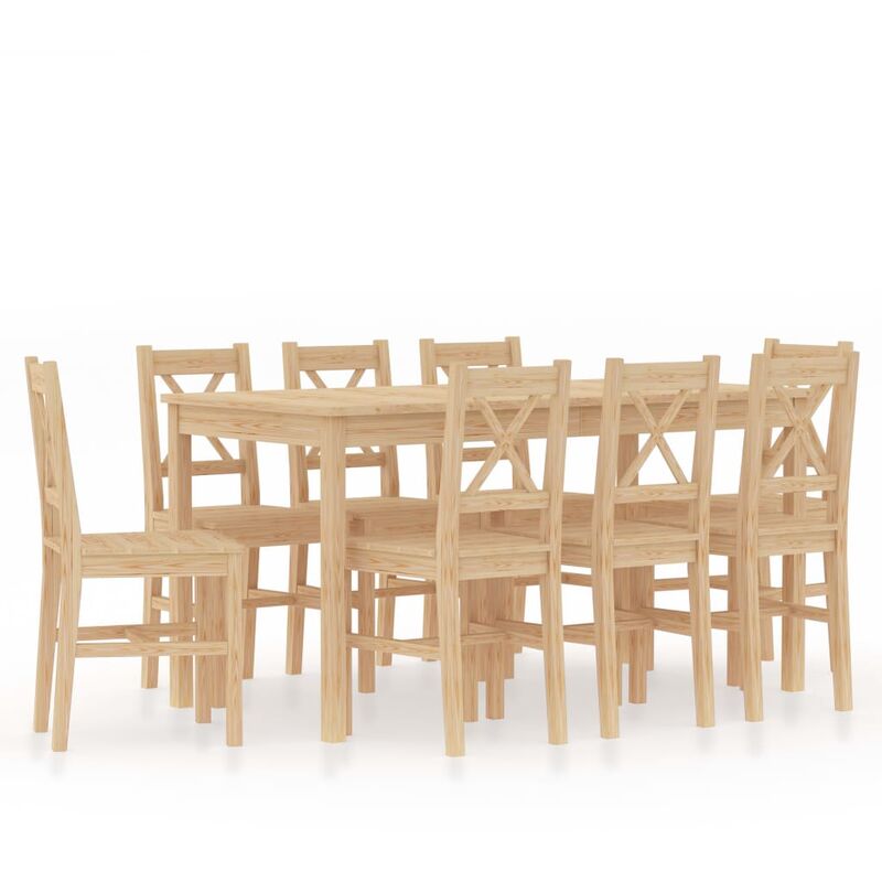 

Conjunto de comedor 9 piezas madera de pino