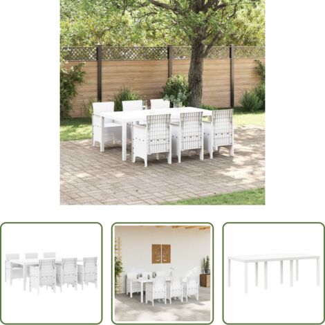 Conjunto de comedor -  Conjunto de Comedor de Jardín 7 pcs Polipropileno