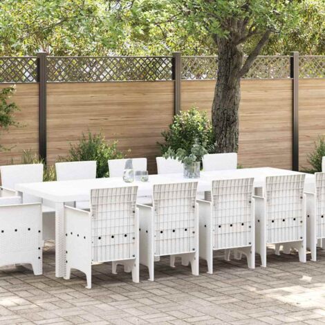 Conjunto de Comedor de Jardín 13 pcs  Poliratán