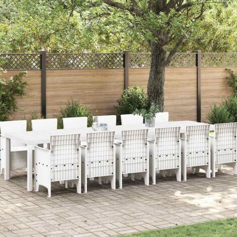 Conjunto de Comedor de Jardín 13 pcs  Ratan Polt