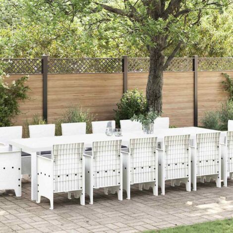 Conjunto de Comedor de Jardín 15 pcs  Ratan Polt