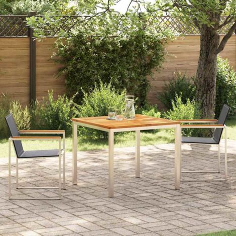 Conjunto de Comedor de Jardín 3 pcs vidaXL
