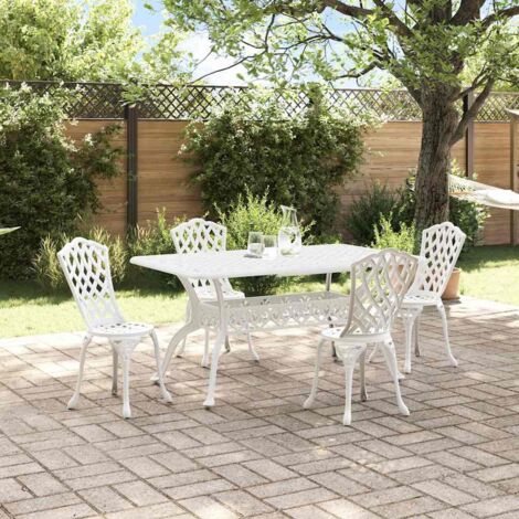 Conjunto de Comedor de Jardín 5 pcs Aluminio
