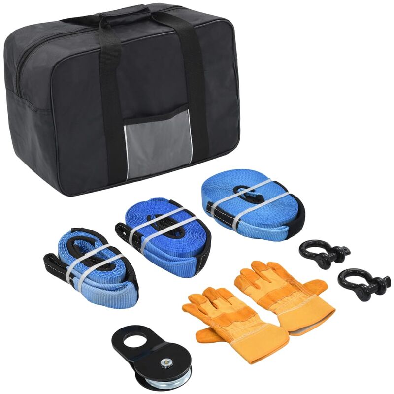 

vidaXL Conjunto de correas de remolque para coches 9 piezas - Multicolor