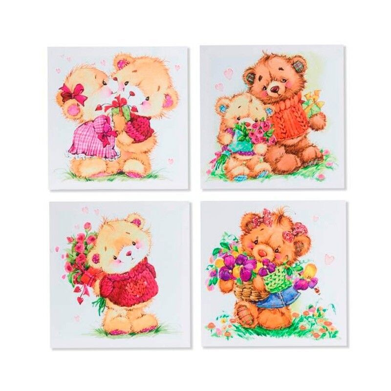 

Conjunto De Cuadros Bears 25X2 Ancho: 25 Cm X Largo: 2 Cm X Alto: 25 Cm