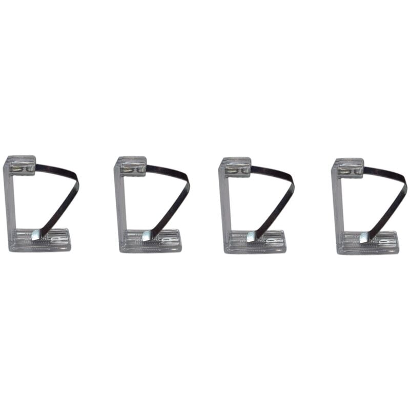 

Msv - Conjunto De Cuatro Clips Para Mantel De Acero Y Polipropileno 4,3X5Cm