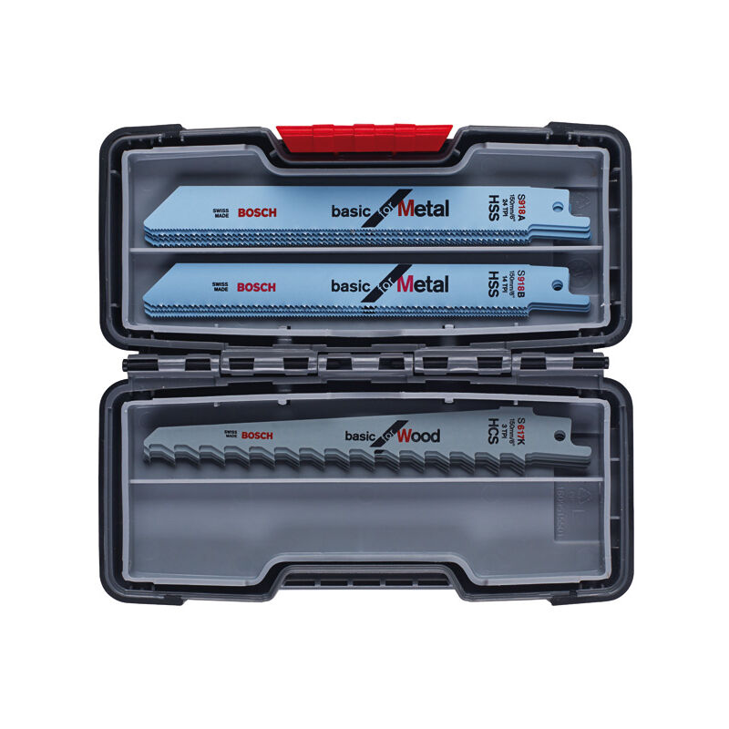 

BOSCH 2607010901 Set Sierra sable ToughBox:BasicWood+Metal:15uds