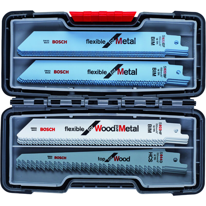 

BOSCH 2607010902 Set Sierra sable ToughBox: Wood+Metal: 20uds