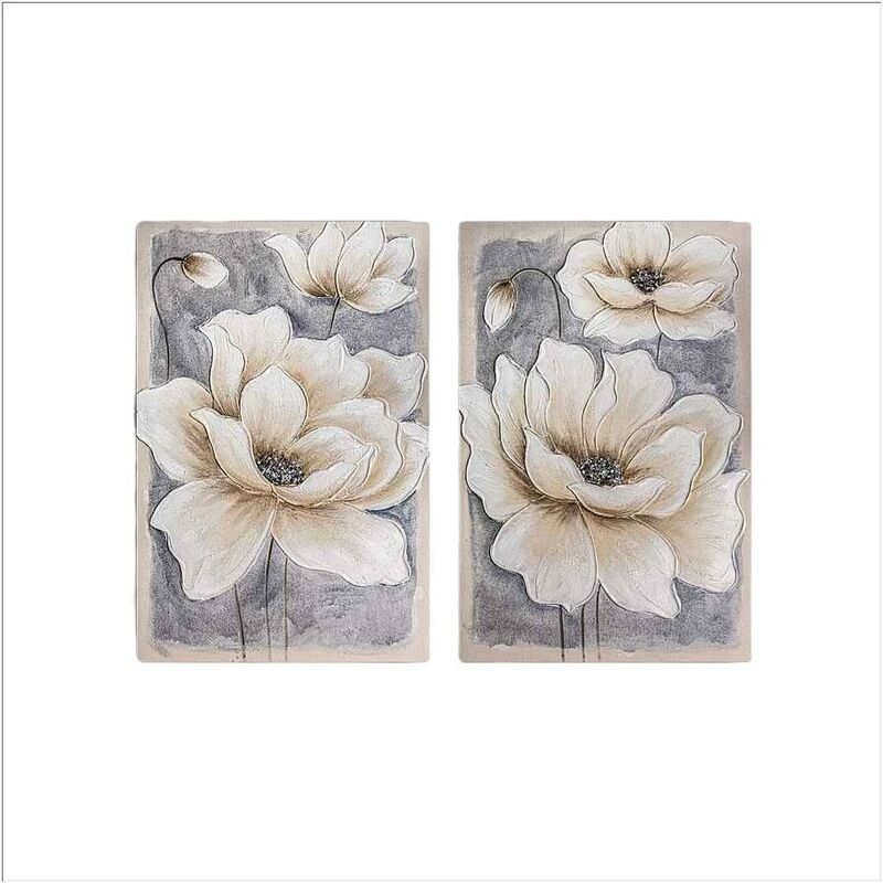 

Burkinahomedecor - Conjunto de dos lienzos modelo PINTURAS FLORALES Burkina