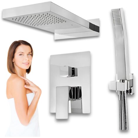 Conjunto de ducha empotrado cromado ENZO S-1101
