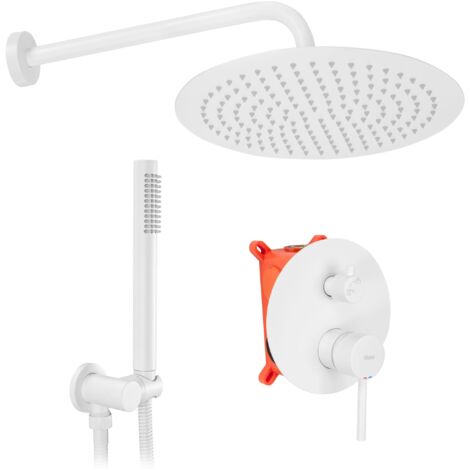 CONJUNTO de DUCHA EMPOTRADO REA LUNGO BLANCO + BOX