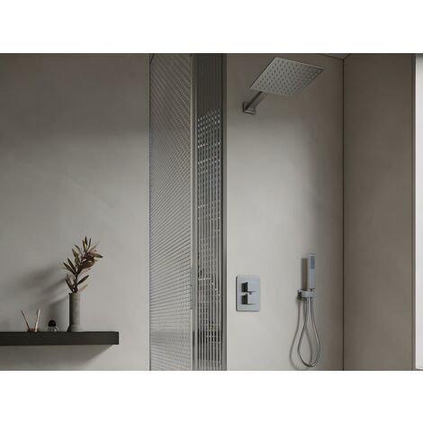 Conjunto grifo termostático mural ducha Tres — Suministros online SUMICK,  S.L.