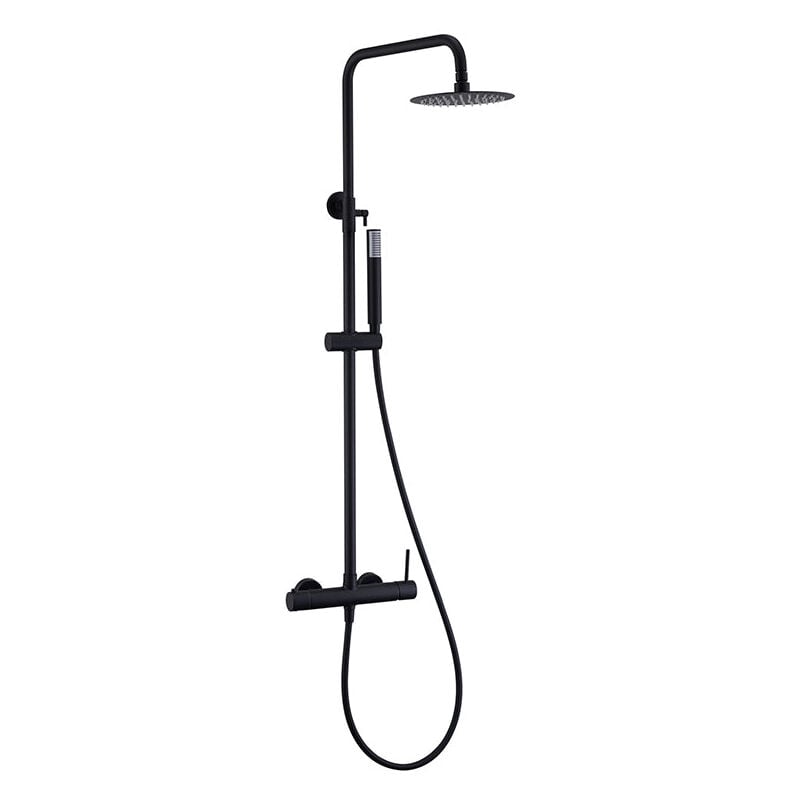 BDM039/NG monza Conjunto Grifo Monomando de Ducha Telescópico Negro Mate - ref: BDM039/NG - Imex