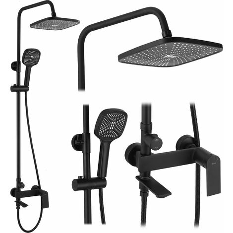 CONJUNTO de DUCHA REA STORM BLACK MATT