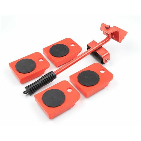 Conjunto de elevación y transporte de muebles, Easy Moving System para objetos pesados Easy Moving System para objetos grandes y pesados, Moving Artifact, Moving Red