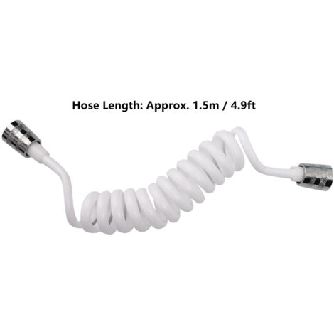 Conjunto de grifería de ducha de 2 funciones G1/2 pulgada ABS con manguera flexible de 1,5 m para salón/casa