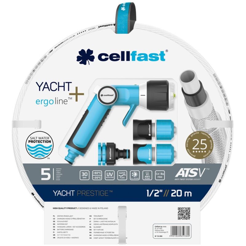 Tresice France Yachtschlauchset 12, 5 Mm X 20 M Mit Anschlüssen Und Cellfast-pistole